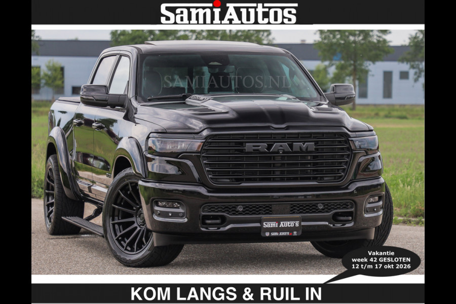 Dodge Ram BOM VOL | Night Premium | €79950,- excl | Full Option | De Meest Luxe Pick-Up in zijn Klasse | Comfortabele Dubbele Cabine met Royale 5 Zitplaatsen | BPM vrij | Nu Leverbaar uit Voorraad | Voorraad Nr 2287 - 3384 | De specialist in Amerikaanse pick‑ups in Nederland en Europa.