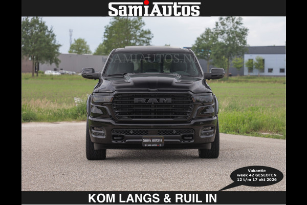 Dodge Ram BOM VOL | Night Premium | €79950,- excl | Full Option | De Meest Luxe Pick-Up in zijn Klasse | Comfortabele Dubbele Cabine met Royale 5 Zitplaatsen | BPM vrij | Nu Leverbaar uit Voorraad | Voorraad Nr 2287 - 3384 | De specialist in Amerikaanse pick‑ups in Nederland en Europa.