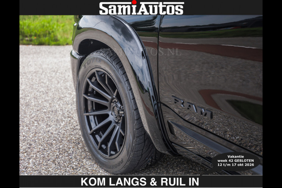 Dodge Ram BOM VOL | Night Premium | €79950,- excl | Full Option | De Meest Luxe Pick-Up in zijn Klasse | Comfortabele Dubbele Cabine met Royale 5 Zitplaatsen | BPM vrij | Nu Leverbaar uit Voorraad | Voorraad Nr 2287 - 3384 | De specialist in Amerikaanse pick‑ups in Nederland en Europa.