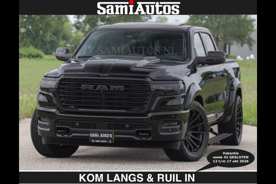 Dodge Ram BOM VOL | Night Premium | €79950,- excl | Full Option | De Meest Luxe Pick-Up in zijn Klasse | Comfortabele Dubbele Cabine met Royale 5 Zitplaatsen | BPM vrij | Nu Leverbaar uit Voorraad | Voorraad Nr 2287 - 3384 | De specialist in Amerikaanse pick‑ups in Nederland en Europa.