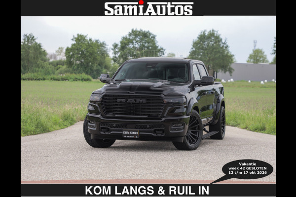 Dodge Ram BOM VOL | Night Premium | €79950,- excl | Full Option | De Meest Luxe Pick-Up in zijn Klasse | Comfortabele Dubbele Cabine met Royale 5 Zitplaatsen | BPM vrij | Nu Leverbaar uit Voorraad | Voorraad Nr 2287 - 3384 | De specialist in Amerikaanse pick‑ups in Nederland en Europa.