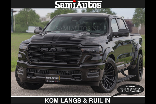 Dodge Ram BOM VOL | Night Premium | €79950,- excl | Full Option | De Meest Luxe Pick-Up in zijn Klasse | Comfortabele Dubbele Cabine met Royale 5 Zitplaatsen | BPM vrij | Nu Leverbaar uit Voorraad | Voorraad Nr 2287 - 3384 | De specialist in Amerikaanse pick‑ups in Nederland en Europa.