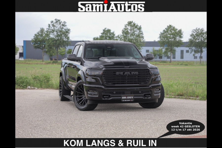 Dodge Ram BOM VOL | Night Premium | €79950,- excl | Full Option | De Meest Luxe Pick-Up in zijn Klasse | Comfortabele Dubbele Cabine met Royale 5 Zitplaatsen | BPM vrij | Nu Leverbaar uit Voorraad | Voorraad Nr 2287 - 3384 | De specialist in Amerikaanse pick‑ups in Nederland en Europa.