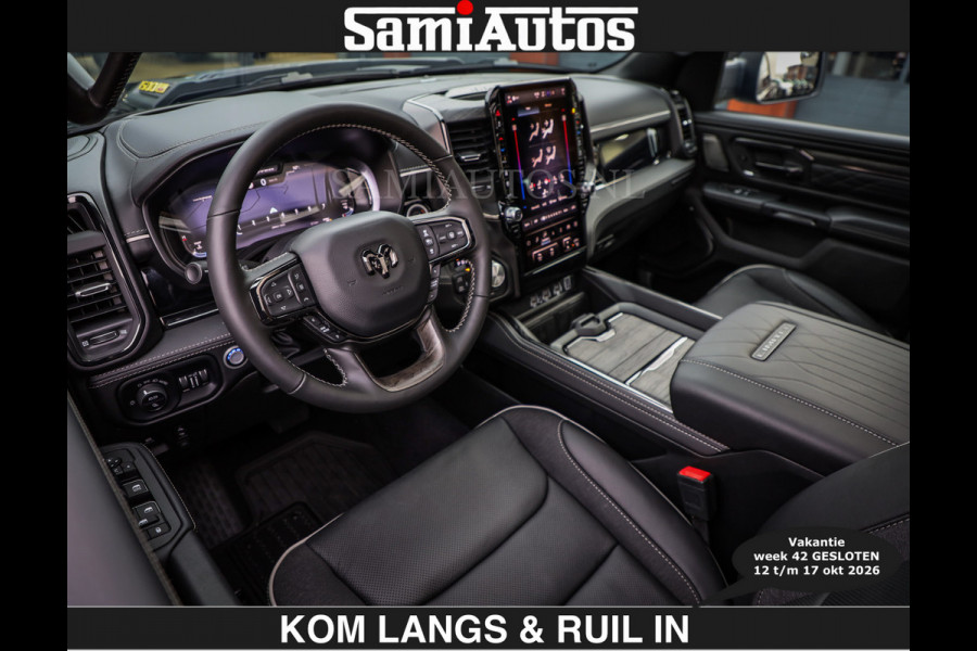 Dodge Ram LIMITED SPORT H.O 540 PK | €84950,- excl | Massage + Full Option | De Meest Luxe en Volle Pick-Up in zijn Klasse | Comfortabele Dubbele Cabine met Royale 5 Zitplaatsen | BPM vrij | Nu Leverbaar uit Voorraad | Voorraad Nr 2355 - 5149 | De specialist in Amerikaanse pick‑ups in Nederland en Europa.