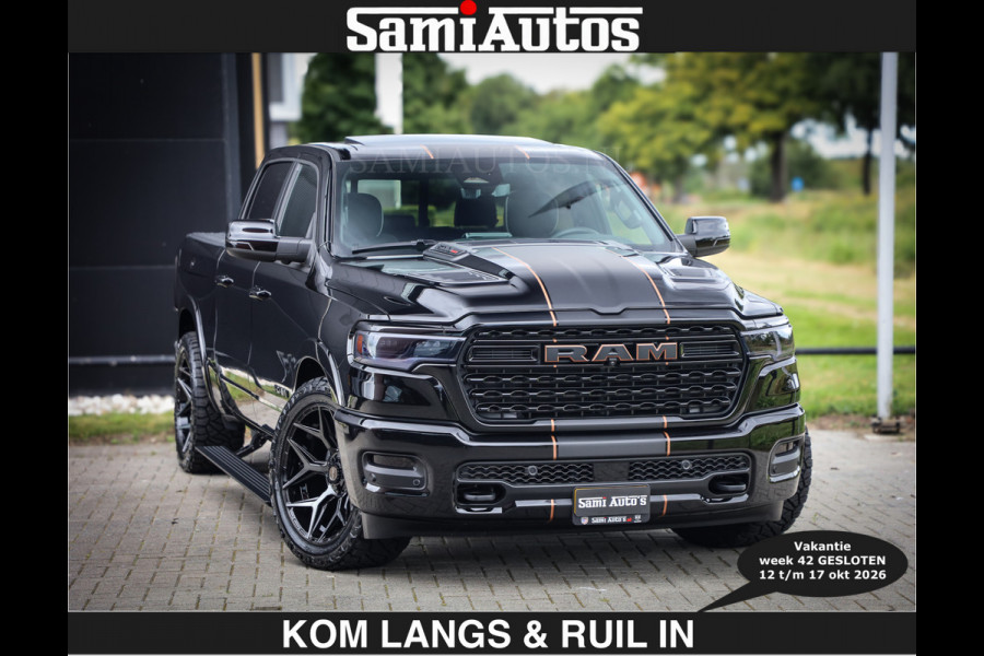 Dodge Ram LIMITED SPORT H.O 540 PK | €84950,- excl | Massage + Full Option | De Meest Luxe en Volle Pick-Up in zijn Klasse | Comfortabele Dubbele Cabine met Royale 5 Zitplaatsen | BPM vrij | Nu Leverbaar uit Voorraad | Voorraad Nr 2355 - 5149 | De specialist in Amerikaanse pick‑ups in Nederland en Europa.