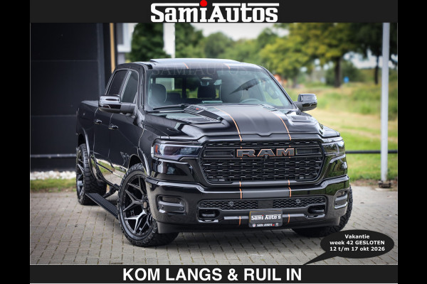 Dodge Ram LIMITED SPORT H.O 540 PK | €84950,- excl | Massage + Full Option | De Meest Luxe en Volle Pick-Up in zijn Klasse | Comfortabele Dubbele Cabine met Royale 5 Zitplaatsen | BPM vrij | Nu Leverbaar uit Voorraad | Voorraad Nr 2355 - 5149 | De specialist in Amerikaanse pick‑ups in Nederland en Europa.