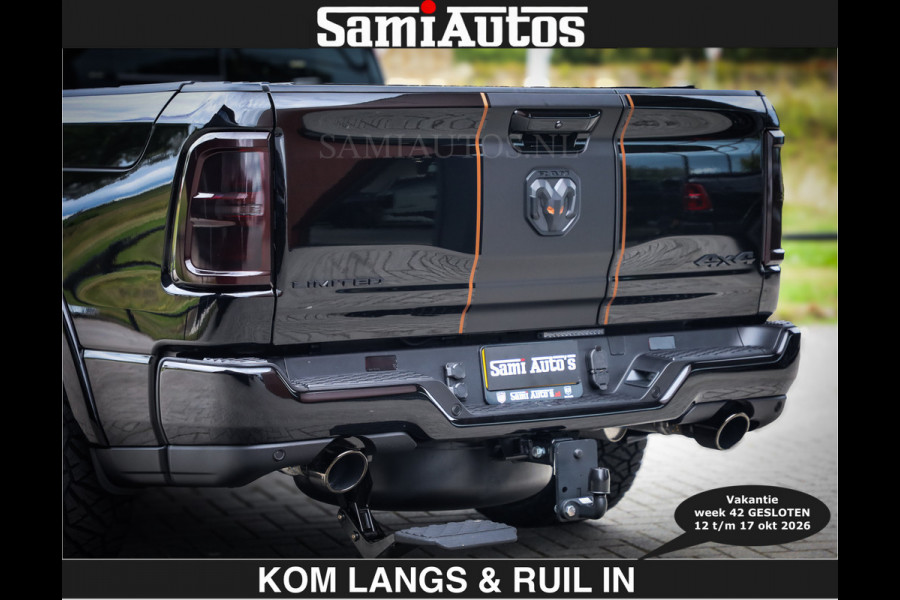 Dodge Ram LIMITED SPORT H.O 540 PK | €84950,- excl | Massage + Full Option | De Meest Luxe en Volle Pick-Up in zijn Klasse | Comfortabele Dubbele Cabine met Royale 5 Zitplaatsen | BPM vrij | Nu Leverbaar uit Voorraad | Voorraad Nr 2355 - 5149 | De specialist in Amerikaanse pick‑ups in Nederland en Europa.