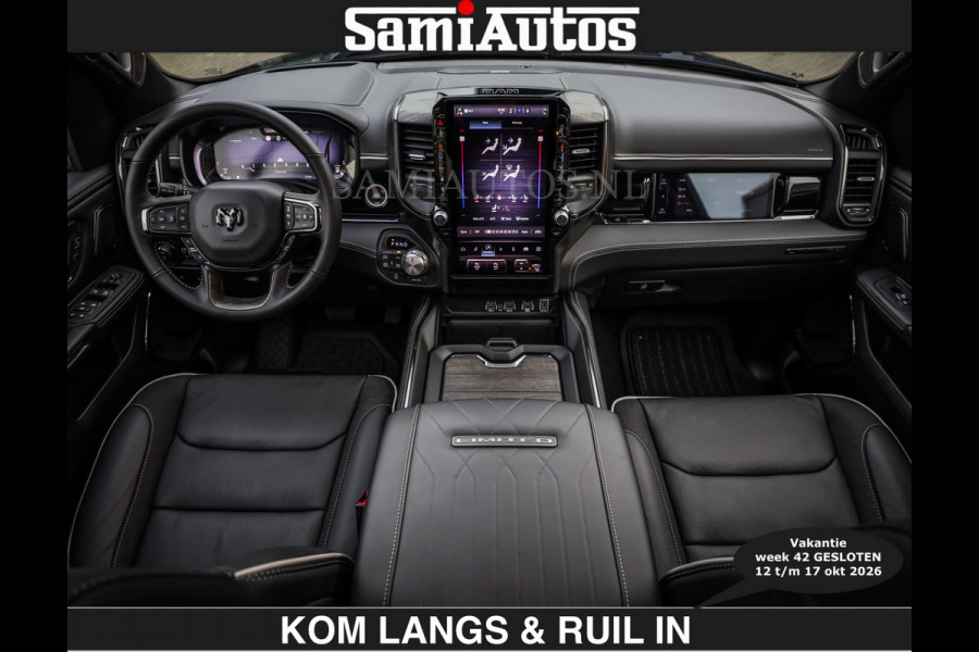 Dodge Ram LIMITED SPORT H.O 540 PK | €84950,- excl | Massage + Full Option | De Meest Luxe en Volle Pick-Up in zijn Klasse | Comfortabele Dubbele Cabine met Royale 5 Zitplaatsen | BPM vrij | Nu Leverbaar uit Voorraad | Voorraad Nr 2355 - 5149 | De specialist in Amerikaanse pick‑ups in Nederland en Europa.