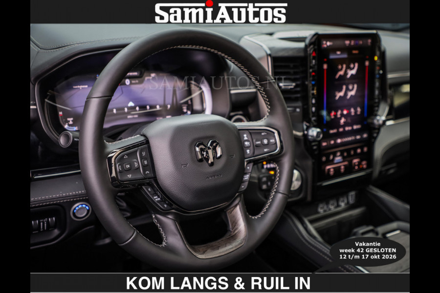 Dodge Ram LIMITED SPORT H.O 540 PK | €84950,- excl | Massage + Full Option | De Meest Luxe en Volle Pick-Up in zijn Klasse | Comfortabele Dubbele Cabine met Royale 5 Zitplaatsen | BPM vrij | Nu Leverbaar uit Voorraad | Voorraad Nr 2355 - 5149 | De specialist in Amerikaanse pick‑ups in Nederland en Europa.