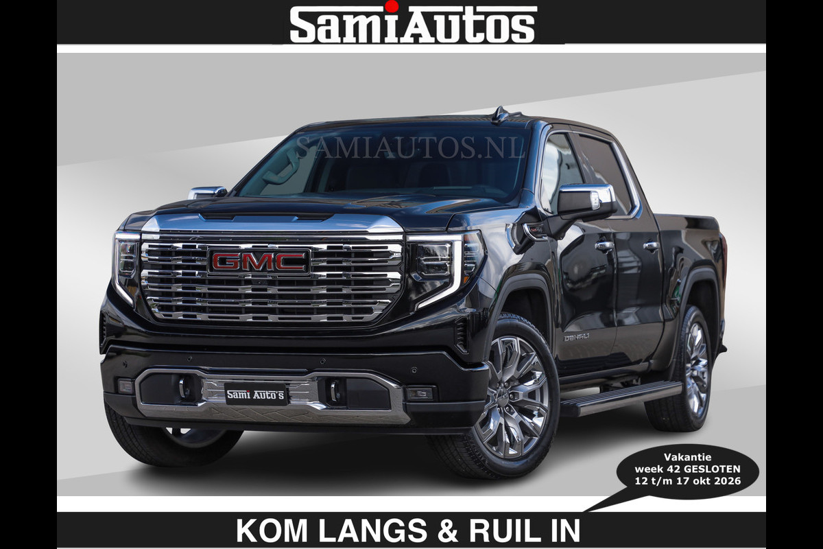 GMC Sierra DENALI | All-In Prijs €79950,- excl | 6,2 V8 Full Option | De Meest Luxe Pick-Up in zijn Klasse | Comfortabele Dubbele Cabine met Royale 5 Zitplaatsen | BPM vrij | Nu Leverbaar uit Voorraad | Voorraad Nr 1788 | De specialist in Amerikaanse pick‑ups in Nederland en Europa.