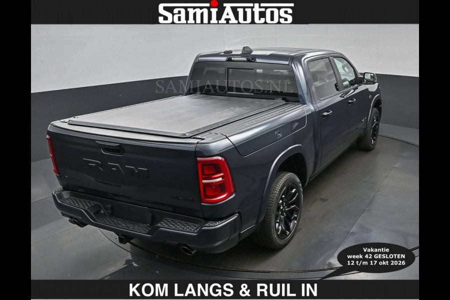 Dodge Ram LIMITED 2027 5.7 V8 HEMI | € 79.950 excl excl | MAXIMAAL UITGERUST | NIEUWE KLEUR Forged Blue Metallic met Ebony Red interior se DUBBELE CABINE | 5 PERSOONS | DC | Allernieuwste Limited 2027 in nieuwe kleur Forged Blue  – volledig uitgerust met alle opties.