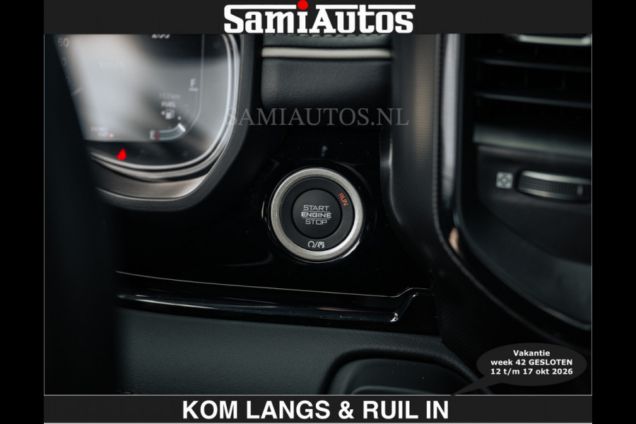 Dodge Ram LIMITED 2027 5.7 V8 HEMI | € 79.950 excl excl | MAXIMAAL UITGERUST | NIEUWE KLEUR Forged Blue Metallic met Ebony Red interior se DUBBELE CABINE | 5 PERSOONS | DC | Allernieuwste Limited 2027 in nieuwe kleur Forged Blue  – volledig uitgerust met alle opties.