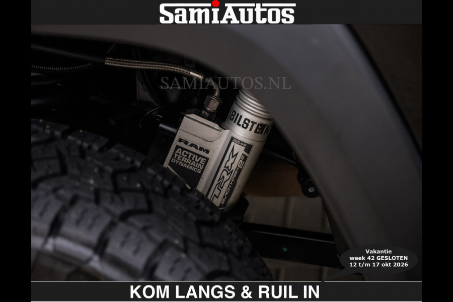 Dodge Ram TRX HELLCAT | 6.2 V8 712PK SUPERCHARGER | € 129.50 excl | RODE STIKSELS | FULLY LOADED | CARBON | CREW CAB | DUBBELE CABINE | 5 PERSOONS | De specialist in Amerikaanse pick‑ups in Nederland en Europa.