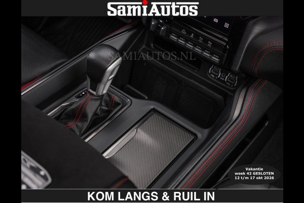 Dodge Ram TRX HELLCAT | 6.2 V8 712PK SUPERCHARGER | € 129.50 excl | RODE STIKSELS | FULLY LOADED | CARBON | CREW CAB | DUBBELE CABINE | 5 PERSOONS | De specialist in Amerikaanse pick‑ups in Nederland en Europa.