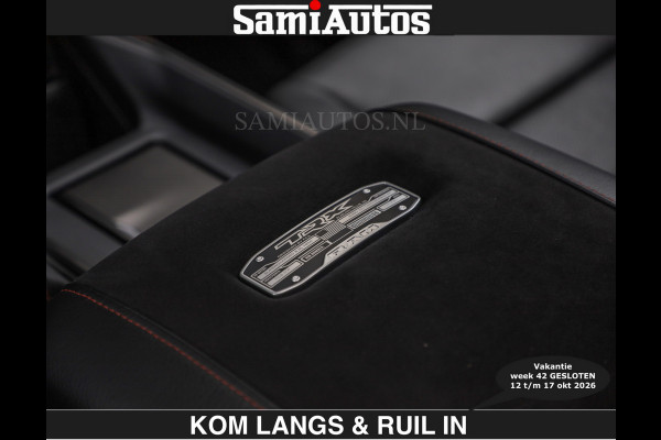 Dodge Ram TRX HELLCAT | 6.2 V8 712PK SUPERCHARGER | € 129.50 excl | RODE STIKSELS | FULLY LOADED | CARBON | CREW CAB | DUBBELE CABINE | 5 PERSOONS | De specialist in Amerikaanse pick‑ups in Nederland en Europa.