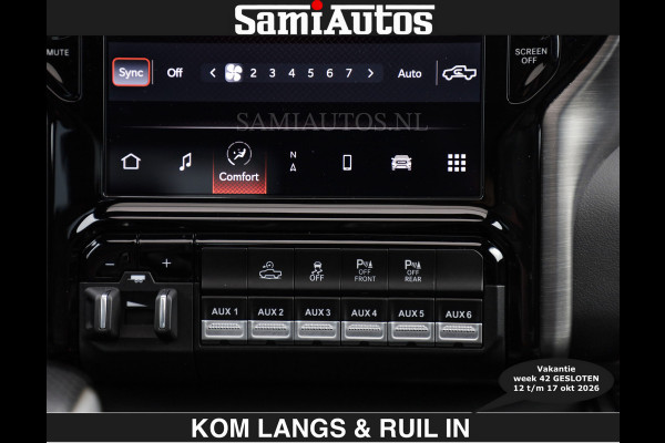 Dodge Ram TRX HELLCAT | 6.2 V8 712PK SUPERCHARGER | € 129.50 excl | RODE STIKSELS | FULLY LOADED | CARBON | CREW CAB | DUBBELE CABINE | 5 PERSOONS | De specialist in Amerikaanse pick‑ups in Nederland en Europa.