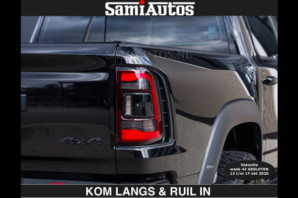 Dodge Ram TRX HELLCAT | 6.2 V8 712PK SUPERCHARGER | € 129.50 excl | RODE STIKSELS | FULLY LOADED | CARBON | CREW CAB | DUBBELE CABINE | 5 PERSOONS | De specialist in Amerikaanse pick‑ups in Nederland en Europa.