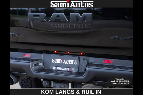 Dodge Ram TRX HELLCAT | 6.2 V8 712PK SUPERCHARGER | € 129.50 excl | RODE STIKSELS | FULLY LOADED | CARBON | CREW CAB | DUBBELE CABINE | 5 PERSOONS | De specialist in Amerikaanse pick‑ups in Nederland en Europa.