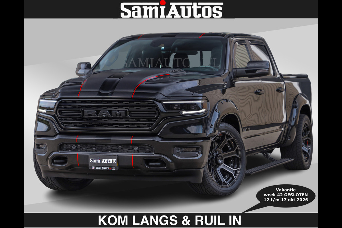 Dodge Ram WIDE BODY | LIMITED | 5.7 V8 | 59950,- excl | STRIPING | TRAIN HORN | CUTOUT | BOM VOL | DC | CREW CAB 5 PERSOONS | DUBBLE CABINE | BEAST | EERSTE EIGENAAR |