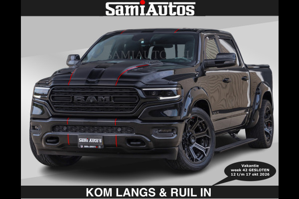 Dodge Ram WIDE BODY | LIMITED | 5.7 V8 | 59950,- excl | STRIPING | TRAIN HORN | CUTOUT | BOM VOL | DC | CREW CAB 5 PERSOONS | DUBBLE CABINE | BEAST | EERSTE EIGENAAR |