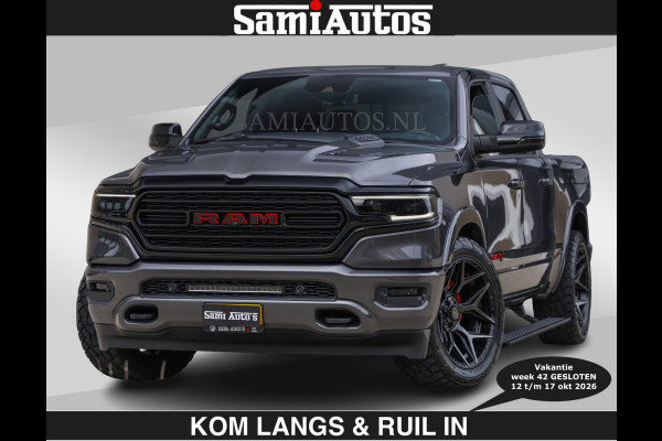 Dodge Ram MARGE + INCL BPM | LIMITED RED LINE 5.7 V8 HEMI | VIRTUAL | HUD | BOM EN BOM VOL | LUCHTVERING | 4X4 | CREWCAB DC | 5 PERSOONS BEDRIJFSAUTO | DUBBELE CABINE | LET OP: MARGE BTW VRIJ EN BPM IS BETAALD !