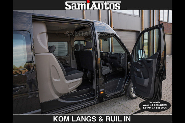 Opel Movano 6 PERSOONS | L3H2 |2.3 146PK | €16950,- excl | CAMERA | HOUTENVLOER | DUBBLE CABINE | DC | ROYALE 6 PERSOONEN DUBBELE CABINE BUS |
