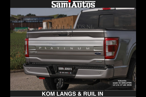 Ford USA F-150 PLATINUM | MASSAGE | PANO | €49950,- excl | GROOTSCHERM | COMFORT STOELEN | ADAPTIVE CRUISE | DC | DUBBELE CABINE | FACELIFT MODEL | GROOT SCHERM | 5 PERSOONS | DC | DASH CAM | MASSAGE | | De specialist in Amerikaanse pick‑ups in Nederland en Europa.