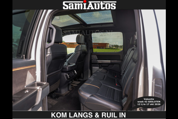 Ford USA F-150 PLATINUM | MASSAGE | PANO | €49950,- excl | GROOTSCHERM | COMFORT STOELEN | ADAPTIVE CRUISE | DC | DUBBELE CABINE | FACELIFT MODEL | GROOT SCHERM | 5 PERSOONS | DC | DASH CAM | MASSAGE | | De specialist in Amerikaanse pick‑ups in Nederland en Europa.
