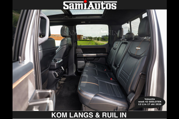 Ford USA F-150 PLATINUM | MASSAGE | PANO | €49950,- excl | GROOTSCHERM | COMFORT STOELEN | ADAPTIVE CRUISE | DC | DUBBELE CABINE | FACELIFT MODEL | GROOT SCHERM | 5 PERSOONS | DC | DASH CAM | MASSAGE | | De specialist in Amerikaanse pick‑ups in Nederland en Europa.