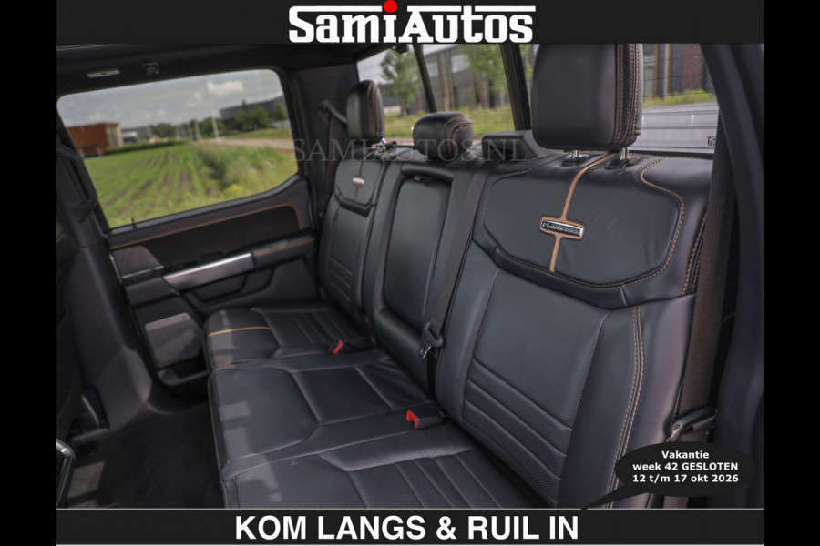 Ford USA F-150 PLATINUM | MASSAGE | PANO | €49950,- excl | GROOTSCHERM | COMFORT STOELEN | ADAPTIVE CRUISE | DC | DUBBELE CABINE | FACELIFT MODEL | GROOT SCHERM | 5 PERSOONS | DC | DASH CAM | MASSAGE | | De specialist in Amerikaanse pick‑ups in Nederland en Europa.