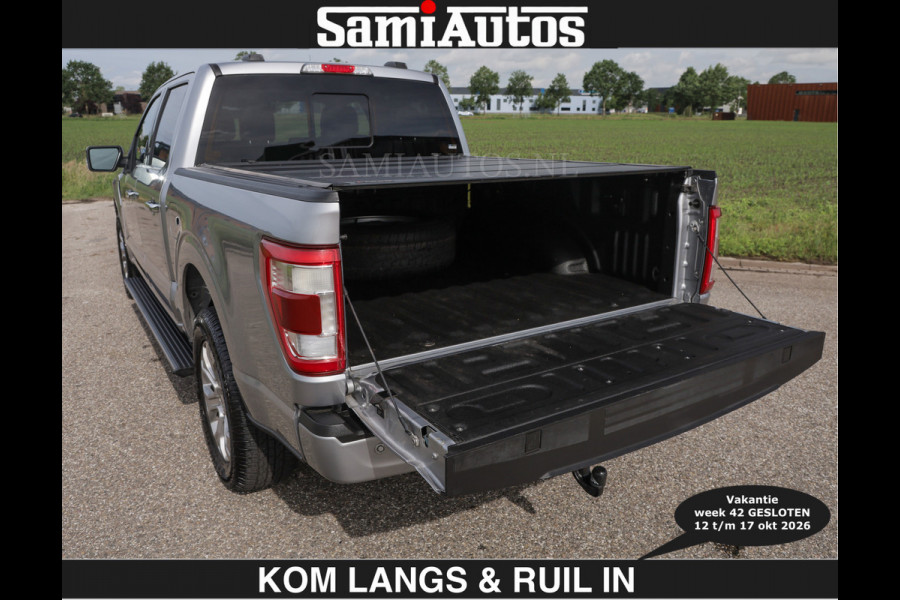Ford USA F-150 PLATINUM | MASSAGE | PANO | €49950,- excl | GROOTSCHERM | COMFORT STOELEN | ADAPTIVE CRUISE | DC | DUBBELE CABINE | FACELIFT MODEL | GROOT SCHERM | 5 PERSOONS | DC | DASH CAM | MASSAGE | | De specialist in Amerikaanse pick‑ups in Nederland en Europa.
