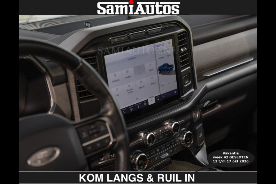 Ford USA F-150 PLATINUM | MASSAGE | PANO | €49950,- excl | GROOTSCHERM | COMFORT STOELEN | ADAPTIVE CRUISE | DC | DUBBELE CABINE | FACELIFT MODEL | GROOT SCHERM | 5 PERSOONS | DC | DASH CAM | MASSAGE | | De specialist in Amerikaanse pick‑ups in Nederland en Europa.