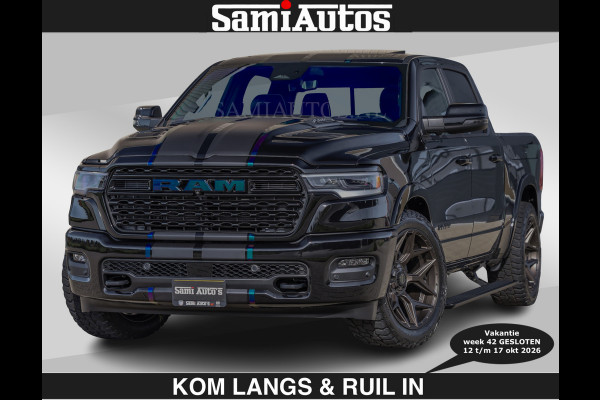 Dodge Ram LIMITED 2027 5.7 V8 HEMI | € 79950 excl excl | MAXIMAAL UITGERUST | DUBBELE CABINE | 5 PERSOONS | DC | Allernieuwste Limited uitvoering – volledig uitgerust met alle opties.