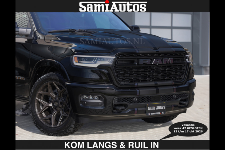 Dodge Ram LIMITED 2027 5.7 V8 HEMI | € 79950 excl excl | MAXIMAAL UITGERUST | DUBBELE CABINE | 5 PERSOONS | DC | Allernieuwste Limited uitvoering – volledig uitgerust met alle opties.
