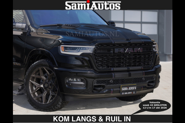 Dodge Ram LIMITED 2027 5.7 V8 HEMI | € 79950 excl excl | MAXIMAAL UITGERUST | DUBBELE CABINE | 5 PERSOONS | DC | Allernieuwste Limited uitvoering – volledig uitgerust met alle opties.