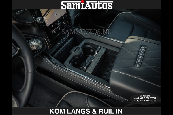 Dodge Ram LIMITED 2027 5.7 V8 HEMI | € 79950 excl excl | MAXIMAAL UITGERUST | DUBBELE CABINE | 5 PERSOONS | DC | Allernieuwste Limited uitvoering – volledig uitgerust met alle opties.