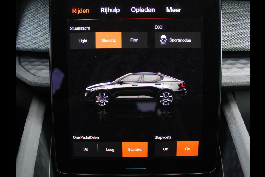 Polestar 2 Standard Range Single Motor 69 kWh PILOTPACK | CARPLAY | 360CAMERA | ADAPCRUISE | WEGKLAPTRHAAK | LMV19 | CLIMATE | STOELVERW |