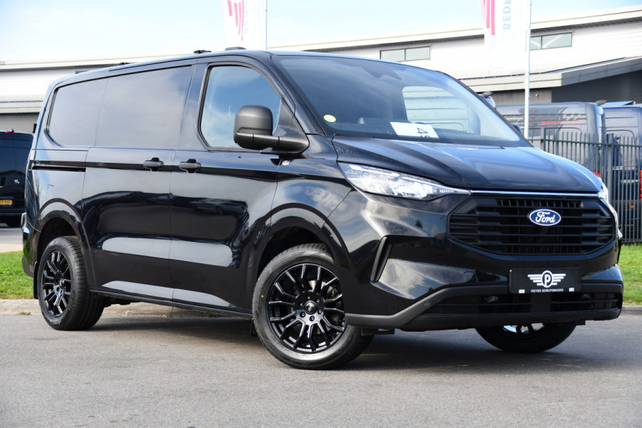 Ford Transit Custom 300 2.0 TDCI L1H1 Black Edition Cruise, Camera, Carplay, LED, 136pk, Automaat, NAVI, Airco, Multimedia, Uniek!