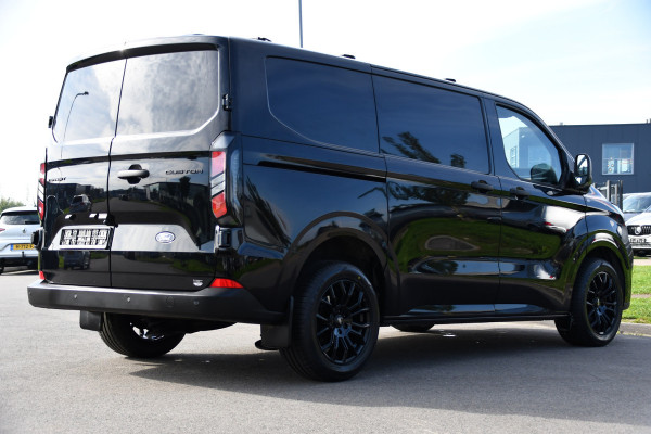 Ford Transit Custom 300 2.0 TDCI L1H1 Black Edition Cruise, Camera, Carplay, LED, 136pk, Automaat, NAVI, Airco, Multimedia, Uniek!
