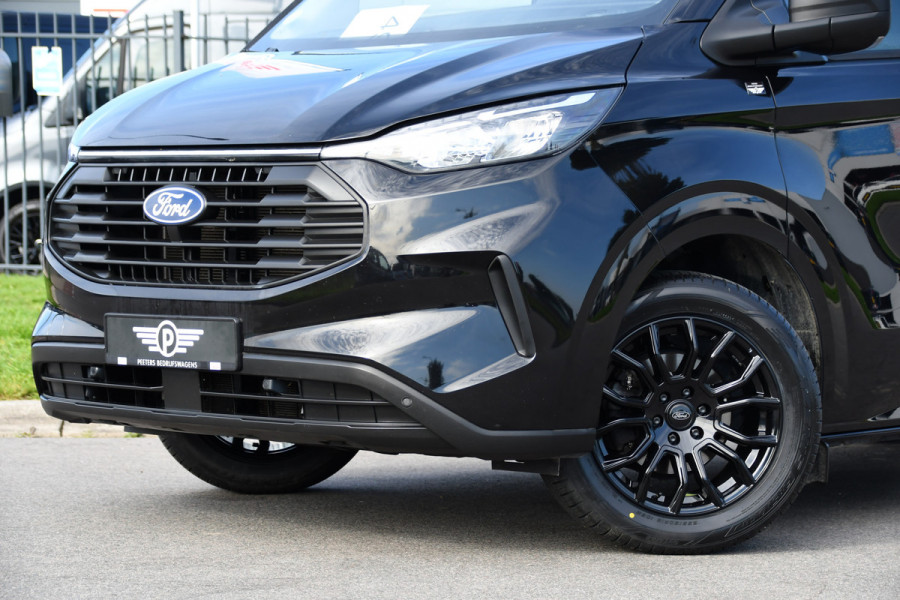 Ford Transit Custom 300 2.0 TDCI L1H1 Black Edition Cruise, Camera, Carplay, LED, 136pk, Automaat, NAVI, Airco, Multimedia, Uniek!