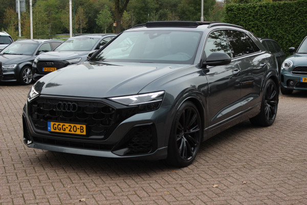 Audi Q8 60 TFSI e quattro Pro Line S Competition / Trekhaak / Panoramadak / Camera / RS Seats / 23'' / B&O / Matrix LED / Keyless / Ambiance / Stoelverwarming 4x / Dodehoek / DAB / ACC