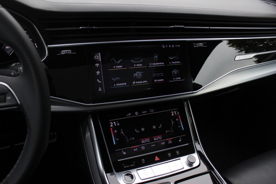 Audi Q8 60 TFSI e quattro Pro Line S Competition / Trekhaak / Panoramadak / Camera / RS Seats / 23'' / B&O / Matrix LED / Keyless / Ambiance / Stoelverwarming 4x / Dodehoek / DAB / ACC