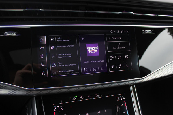 Audi Q8 60 TFSI e quattro Pro Line S Competition / Trekhaak / Panoramadak / Camera / RS Seats / 23'' / B&O / Matrix LED / Keyless / Ambiance / Stoelverwarming 4x / Dodehoek / DAB / ACC