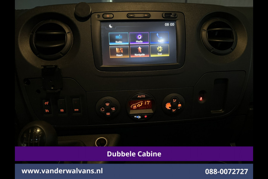 Opel Movano 2.3 Turbo 146pk L2H2 Dubbele cabine Euro6 Airco | Imperiaal | Omvormer | 2500kg Trekhaak | LM velgen Navigatie, Camera, Cruisecontrol, Parkeersensoren, 5-zits