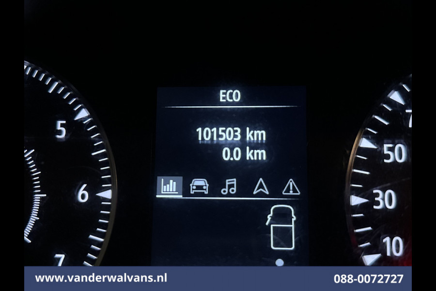 Renault Trafic 2.0 dCi 131pk L2H1 Euro6 Airco | Navigatie | LED | Apple Carplay | Cruisecontrol | Parkeersensoren 2500kg trekvermogen, Bijrijdersbank