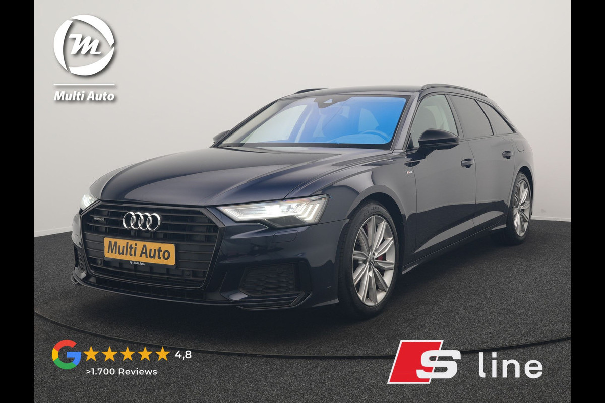 Audi A6 Avant 55 TFSI e Quattro 2x S Line PHEV 367pk Dealer O.H | Head Up | Matrix LED | Cruise Control | Alcantara Sportstoelen Memory & Verwarmd | Navigatie | Virtual | DAB | 19"L.M |