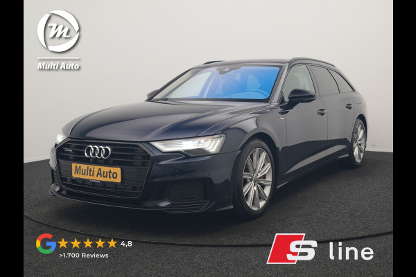 Audi A6 Avant 55 TFSI e Quattro 2x S Line PHEV 367pk Dealer O.H | Head Up | Matrix LED | Cruise Control | Alcantara Sportstoelen Memory & Verwarmd | Navigatie | Virtual | DAB | 19"L.M |