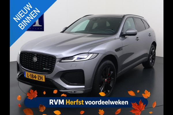 Jaguar F-Pace 2.0 P400e PHEV HSE VAN: 40.900,- VOOR: 38.877,- UW VOORDEEL: 2.023,- RIJKLAARPRIJS INCL 12 MND BOVAG GARANTIE| PANORAMA DAK | EL.STOELEN MET GEHEUGEN | HEAD UP | STOEL + STUUR VERWARMING | LEDER| 360 CAMERA