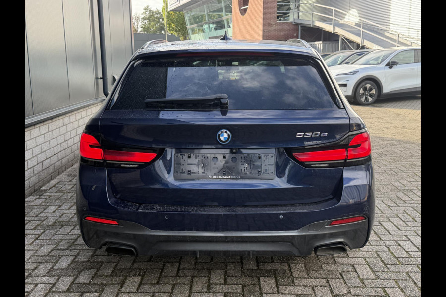 BMW 5 Serie Touring 530e High Executive M-Sport 18"/Panoramadak/Leder + memory/Stoelverwarming/Dodehoek/Keyless/Elektrische klep/Apple Carplay & Android Auto