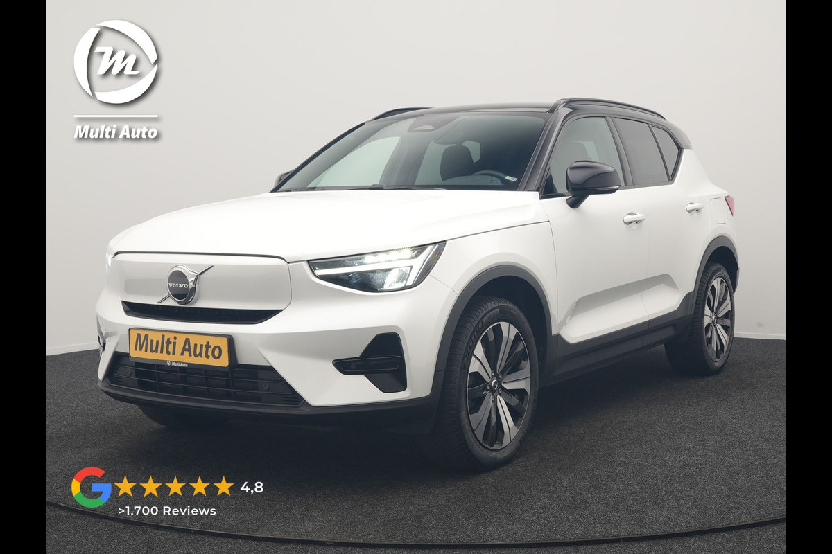 Volvo XC40 Recharge Plus 70 kWh 231pk Dealer O.H | Trekhaak Af Fabriek | Warmtepomp | Adaptive Cruise | Camera | Sportstoelen & Stuur Verwarmd | Google Assistent | Pilot Assist | Apple Carplay | Virutal Cockpit | DAB | 19"L.M